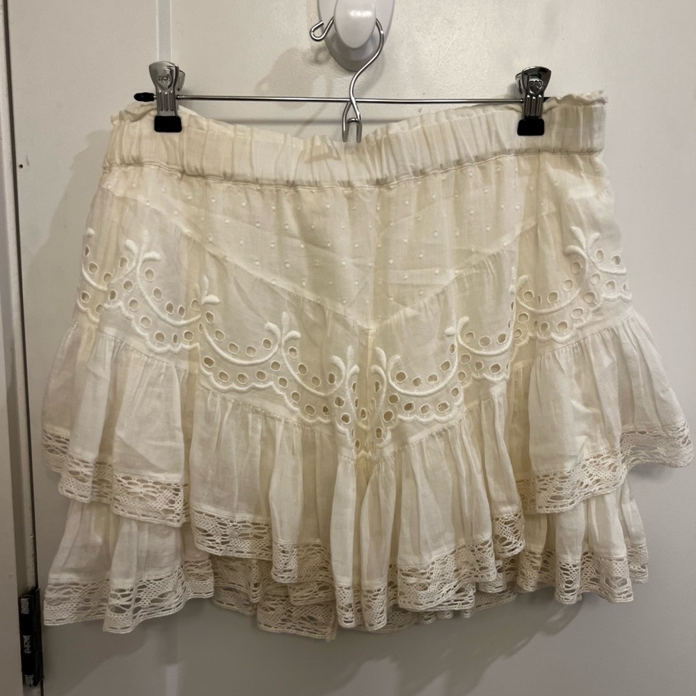 Love Shack Fancy White Skirt read description